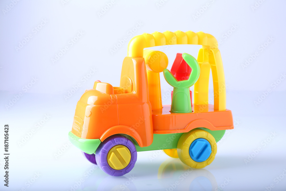 Plastic  truck toy with  tools