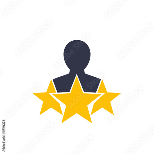 customer satisfaction icon on white
