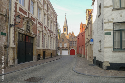 A street scene in Bruges in Belgium © Chris