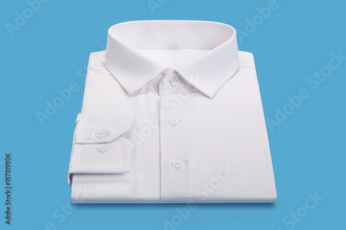 White shirt in a color background