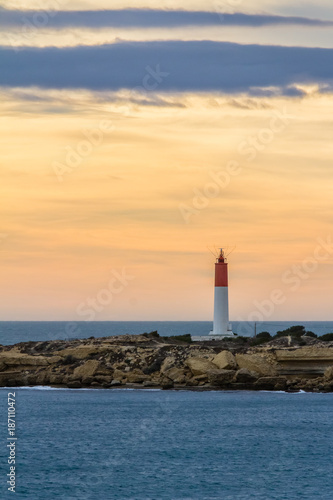 lighthouse at Cape Couronne, on the Mediterranean coast west of Marseille