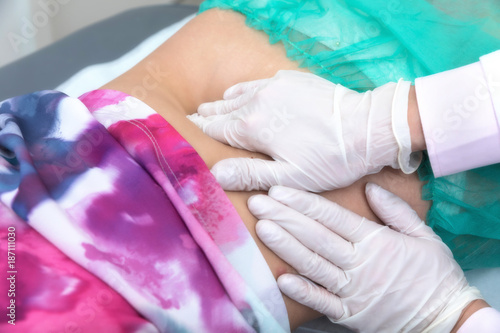 Fotografie Abdominal examination