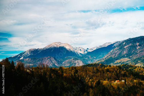 mountains of the Alps in Slovenia