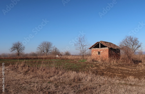 Shed in the countryside