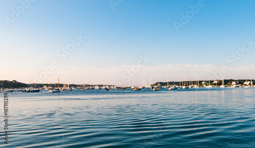 Boats Moored between Edgartown and Chappaquiddick photo