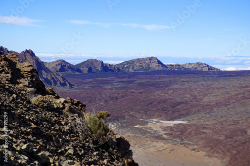 el teide montana guajara teneryfa ocean  photo