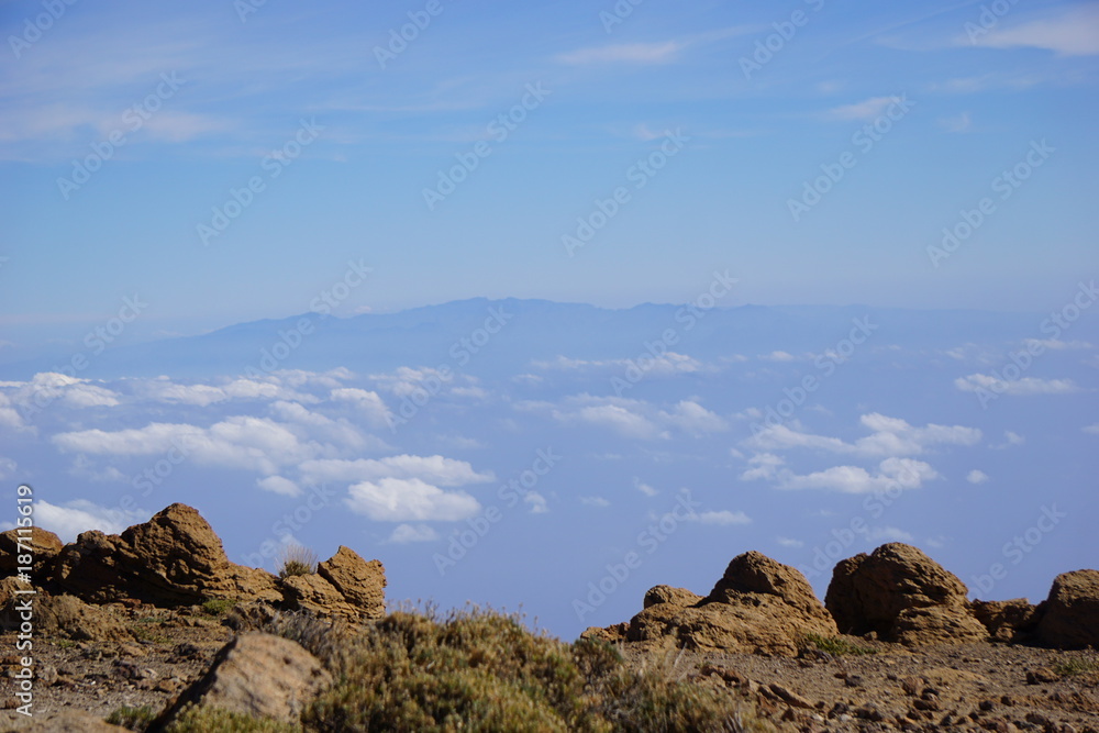 el teide montana guajara teneryfa ocean el teide montana guajara teneryfa ocean