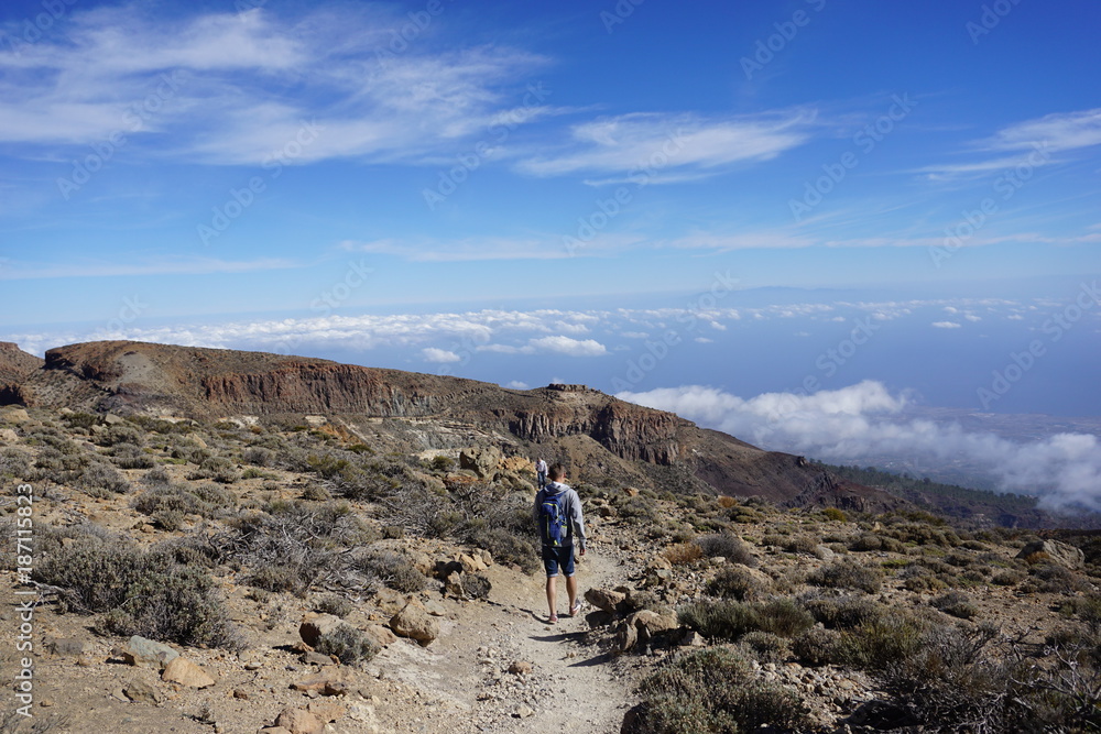 el teide montana guajara teneryfa ocean 