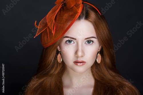 Red hat woman