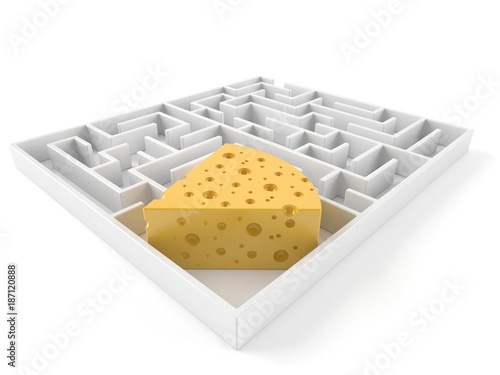 Obraz na płótnie Maze with cheese