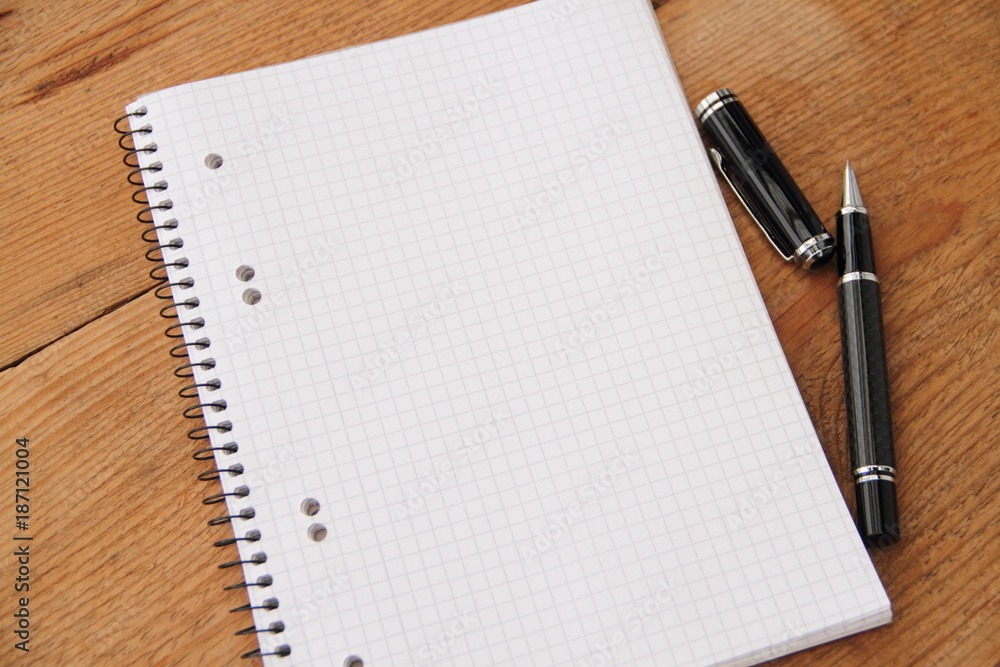 Block mit Stift Block mit Stift