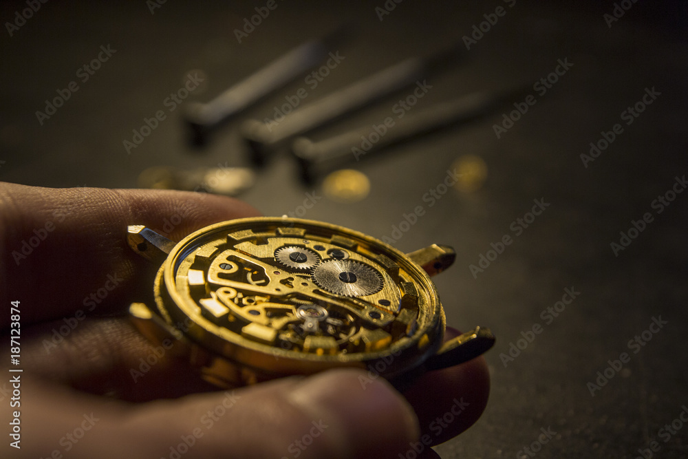 Watchmaker's workshop, watch repair Watchmaker's workshop, watch repair