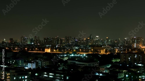 Wallpaper Mural Downtown city night, time lapse. Torontodigital.ca