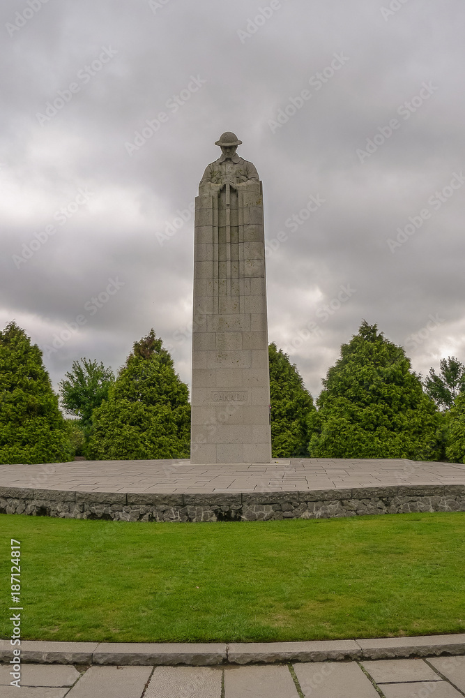 The WW1 Canadian Memorial near Ypres