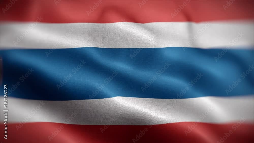 closeup of Thailand flag rippled background closeup of Thailand flag rippled background