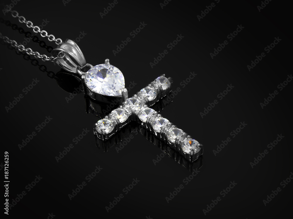Fototapeta premium Pendant Jewelry - Cross - Stainless Steel