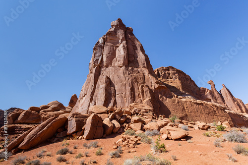 Red Rock Formations Near Canyonlands National Park  Utah.