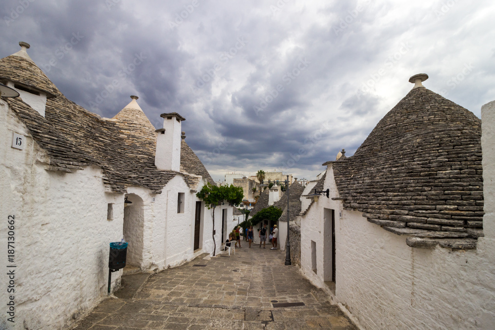trulli houses in Arbelobello in Puglia in Italy trulli houses in Arbelobello in Puglia in Italy