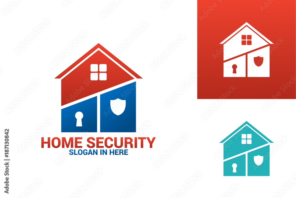 Home Security Logo Template Design Home Security Logo Template Design
