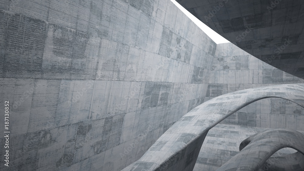 Empty dark abstract concrete smooth interior . Architectural background. 3D illustration and rendering Empty dark abstract concrete smooth interior . Architectural background. 3D illustration and rendering
