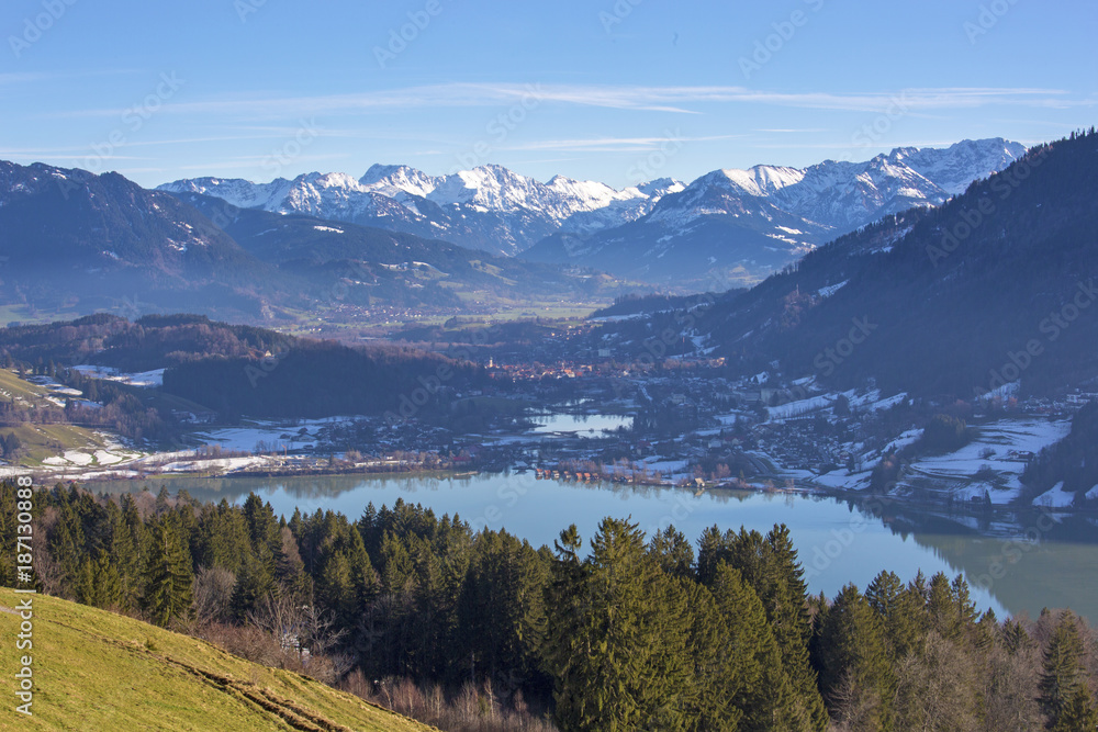 Alpsee - Immenstadt -  oben - Allgäu - Winter
