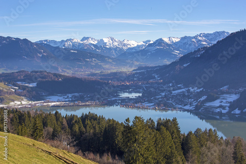 Alpsee - Immenstadt -  oben - Allg  u - Winter