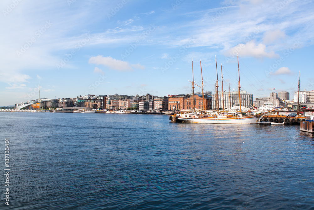 Panorama - Bucht/ Hafen von Oslo