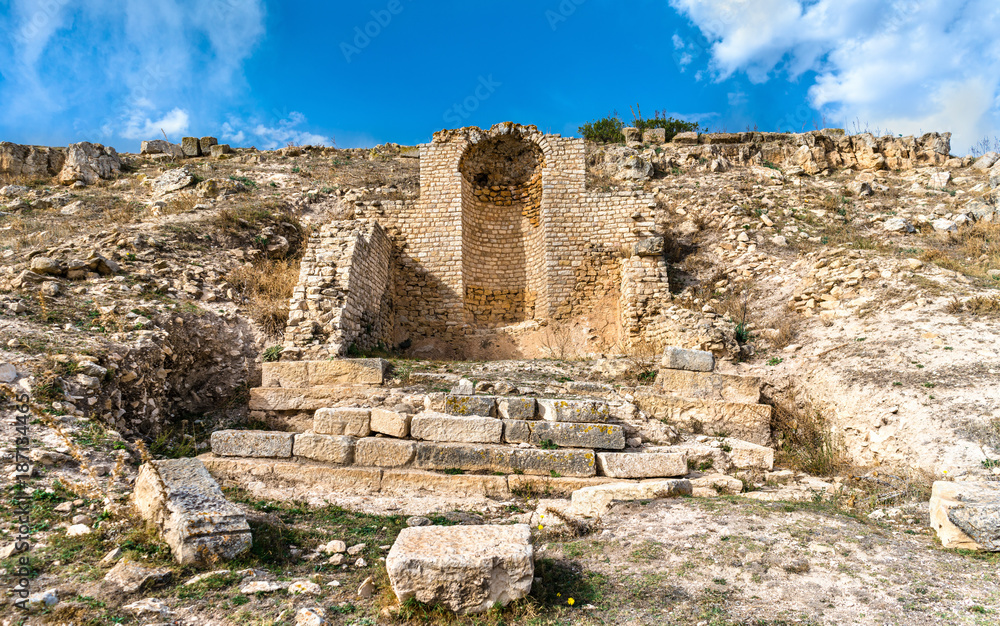 View of Dougga, an ancient Roman town in Tunisia