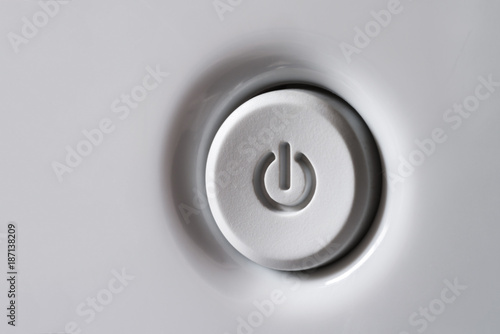 Power button in a gray.