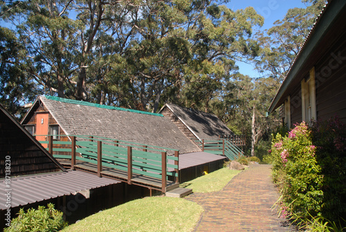 Houses of Binna Burra Lodge in Lamington Nationalpark, Australia photo