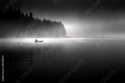 Fisherman and the lake