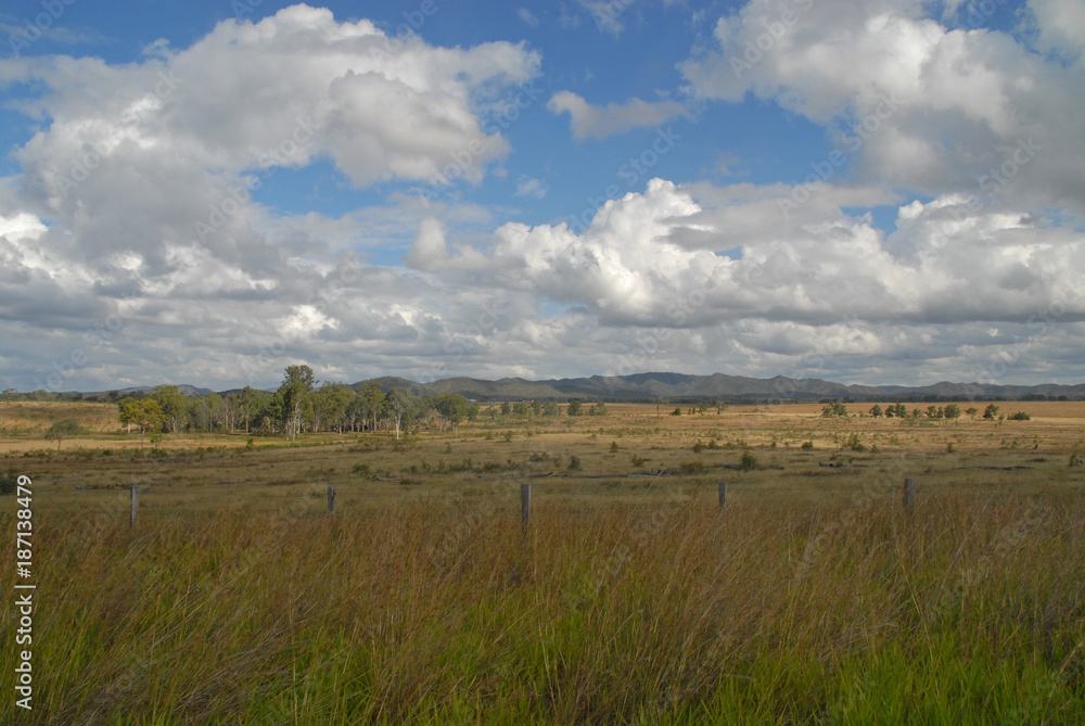 Countryside along the Pacific Highway near Rockhampton, Australia