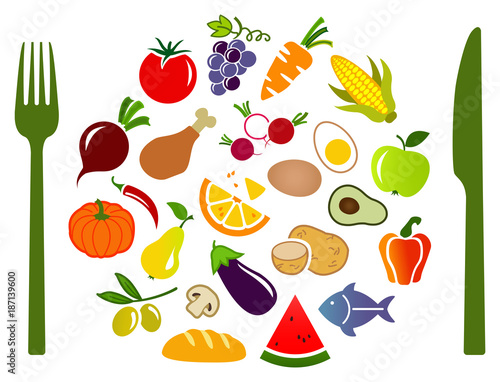 lactose-free diet vector design: healthy balanced alternatives for lactose-intolerant people