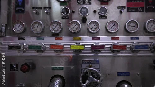 fire truck dials and gauges slider view 4k