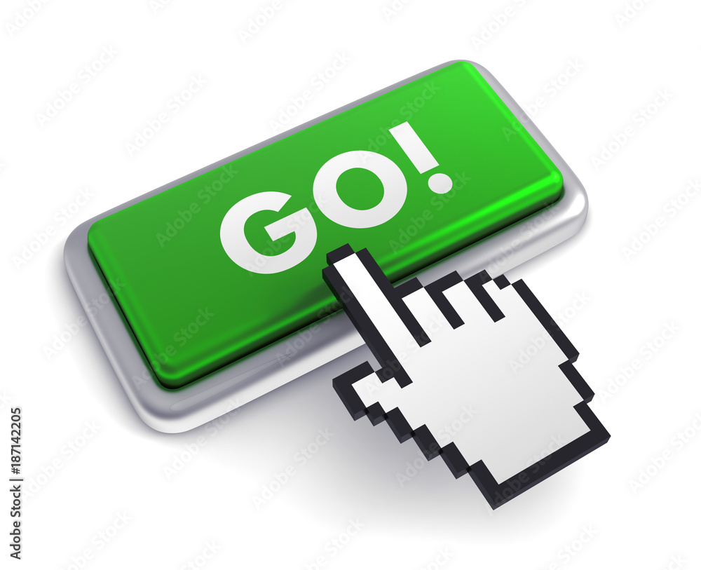 go keyboard concept 3d illustration go keyboard concept 3d illustration
