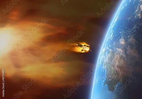 Coronal mass ejection  destroying satellite