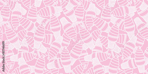 ice cream Seamless Pattern Twisted cone vector isolated background wallpaper pink 