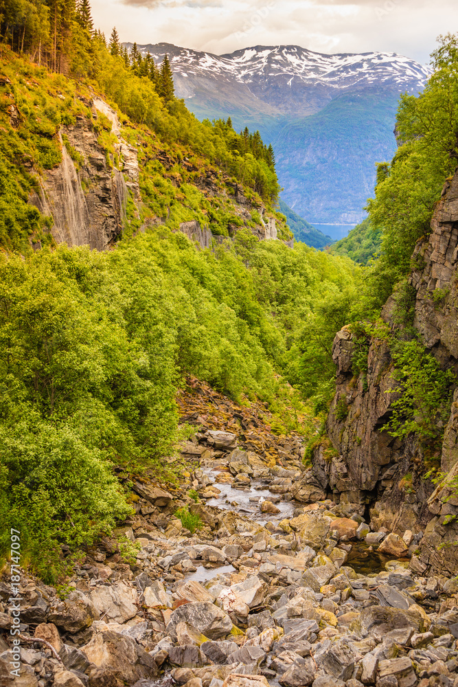 Stream in mountains, Norway. Stream in mountains, Norway.