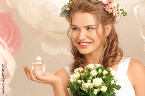 Beautiful young woman with ...
