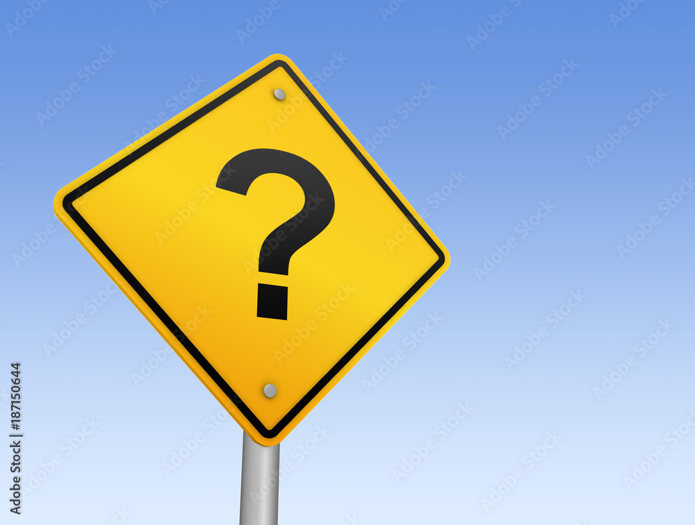 questions road sign 3d illustration questions road sign 3d illustration