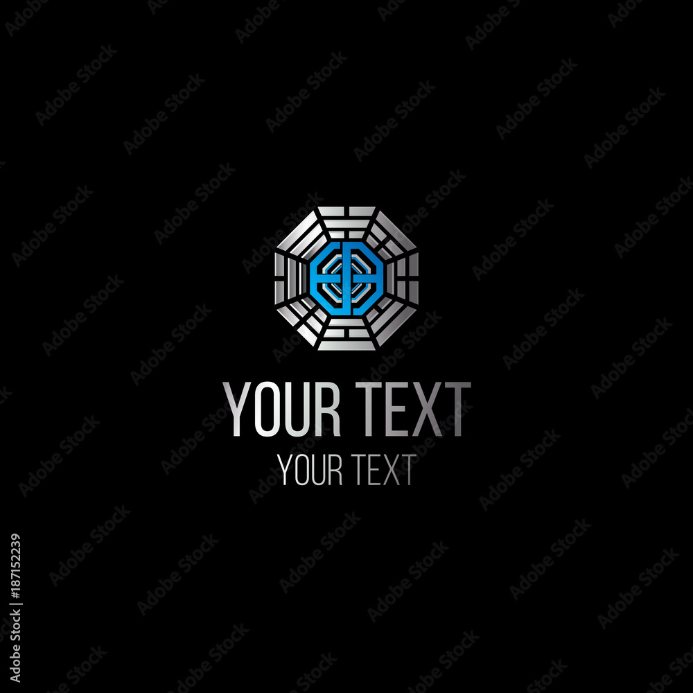 Fototapeta premium yin yang logo design vector