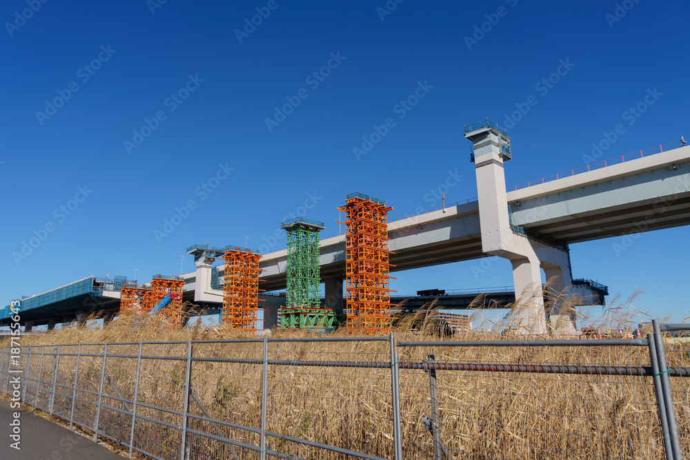 小松川ジャンクション工事中 StockFoto Adobe Stock