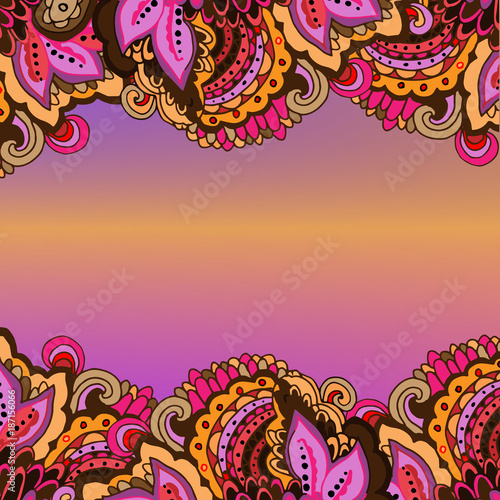 Abstract colorful hand drawn sketch style pattern. Vector illustration.
