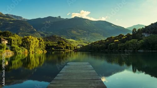 Photography Lake at sunrise
