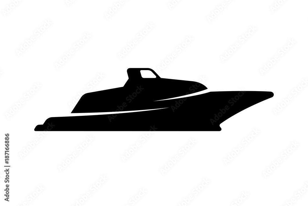 Naklejka premium Boat silhouette