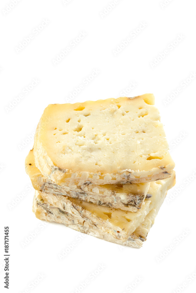 cheese isolated on white