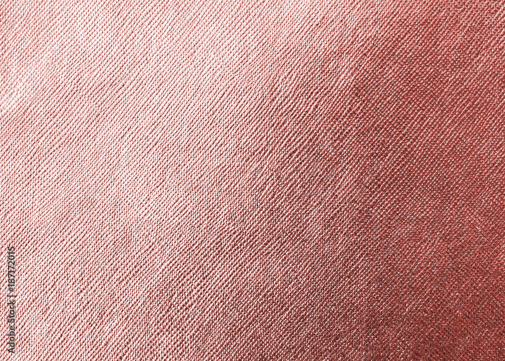 Fototapeta premium Rose gold pink texture metallic wrapping foil paper shiny background for wall paper decoration element