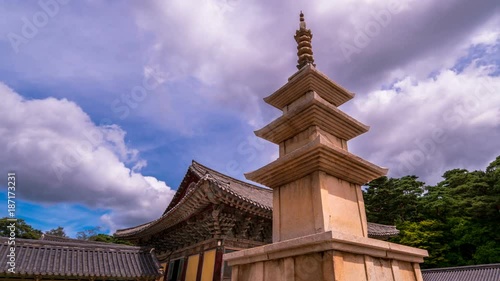 Seokgatap Pagoda of Gyeongju Bulguksa Temple. photo