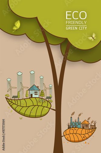 different of Environmentally Vector illustration