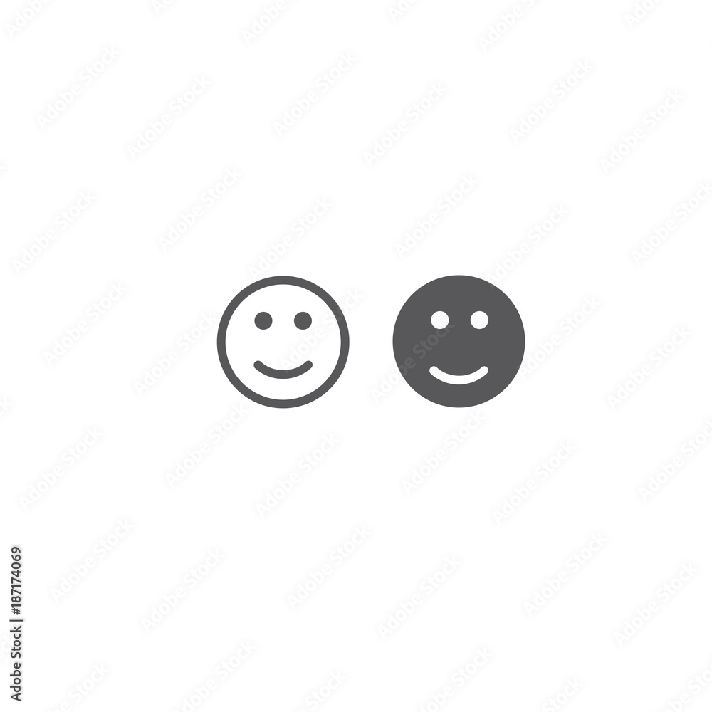 Fototapeta premium Happy Face Icon